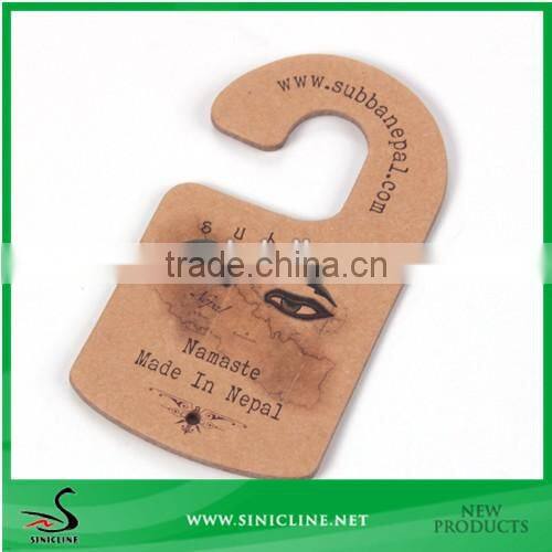Sinicline Design Face Shape Printed 3mm Karft PaperJewelry Hanger
