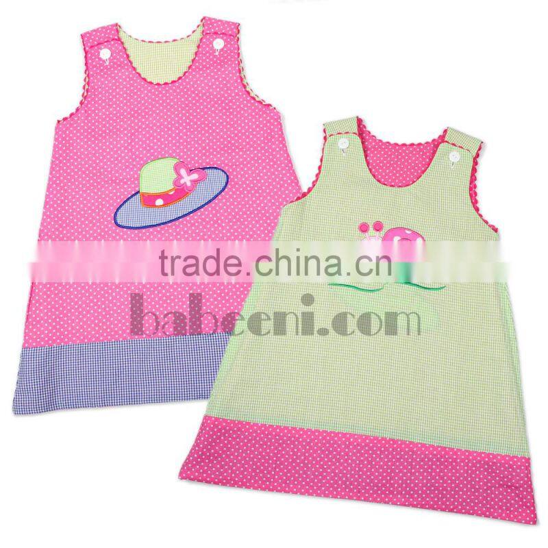 Cute Turkey applique A-line dress for Thanksgiving