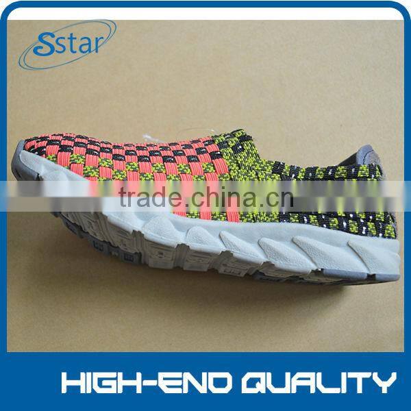 2014 new flat sandals lady shoes hand-woven shoes