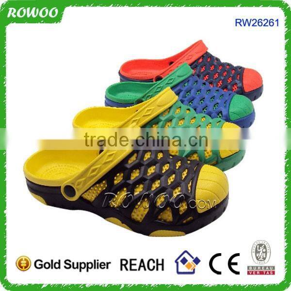 wholesale cheap breathable colorful flower decorated women eva clogs garden shoes