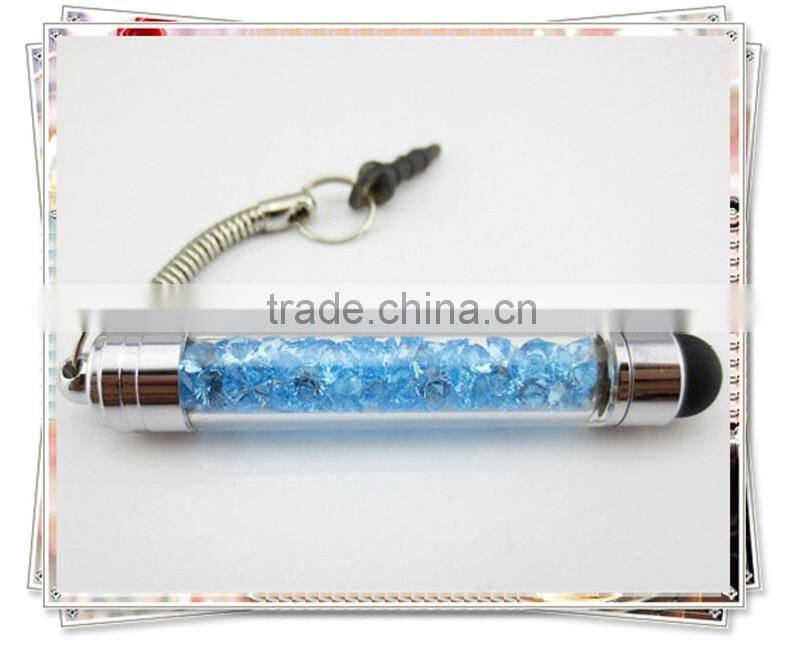 TCR- 0903 crystal touh pen for smartphone , small crystal gift pen