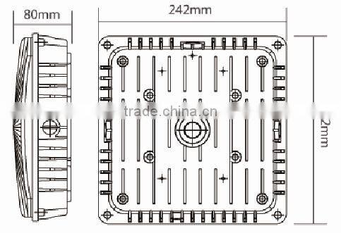 high quality waterproof dustproof IP65 outdoor retrofit led canopy light