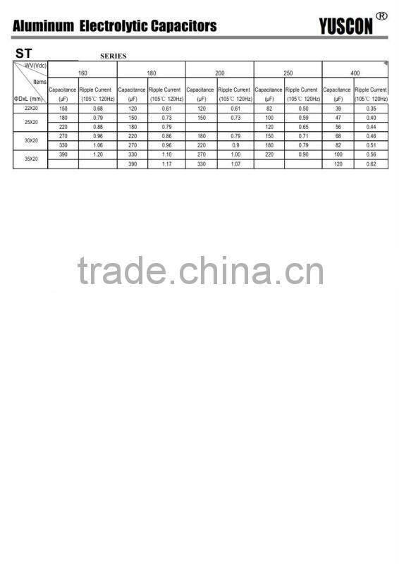 2500uf aluminium electrolytic capacitor