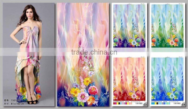 Low price twill dyed rayon printing fabric