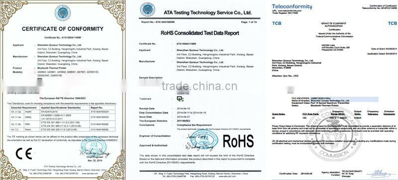 Smartphone Mobile mini bluetooth printer bluetooth mini printer mini thermal bluetooth printer