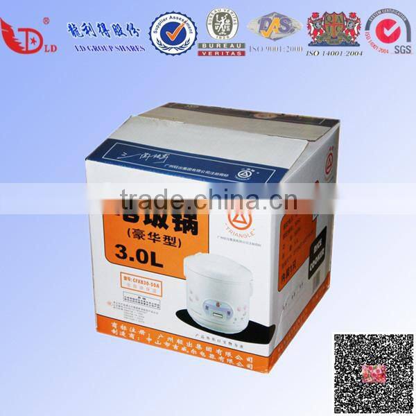 folding and recycle futures cardboard carton box for packing small appliance
