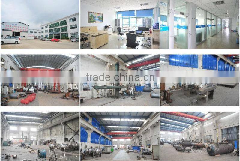 Vertical stainless steel high pressure tank