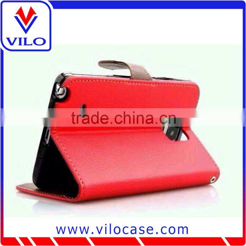 New arriving folio leather case with card slots for Samsung Galaxy S6