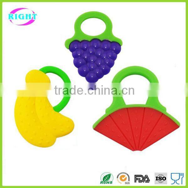 infant safe baby teether toy/ silicone teether