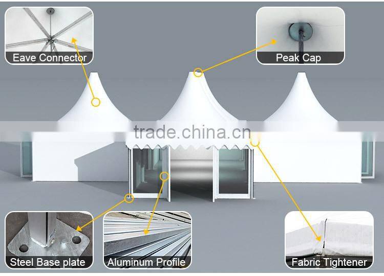 High peak polygonal gazebo tents for weddings