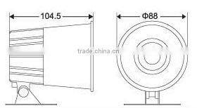 HOT SALE 15W siren horn HS-301,WITH CE & ROHS