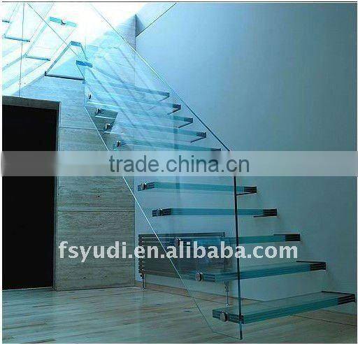 glass staircase and balusters