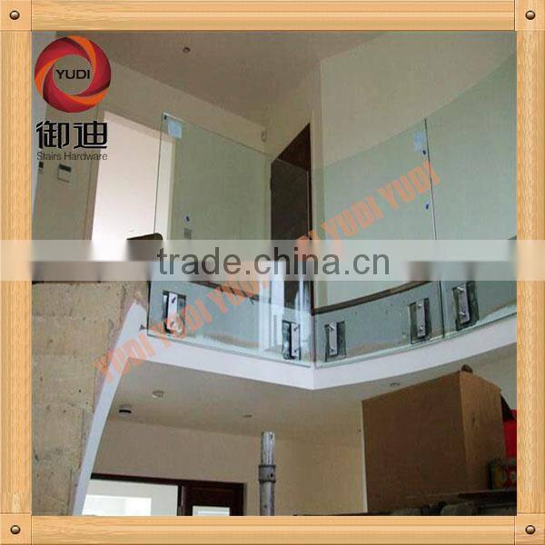 indoor stainless steel glass stairs handrail china supplier