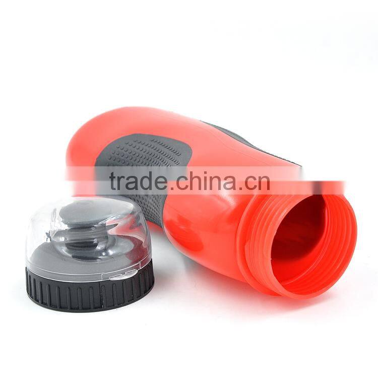 Food Grade Flat Shape Sipper Safe Sport Bottle with Neoprene and Nozzle