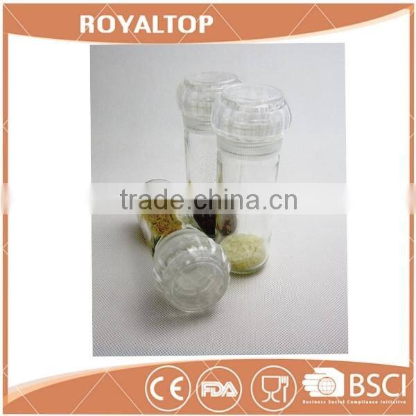 kitchen use hot sell plastic salt and pepper mill