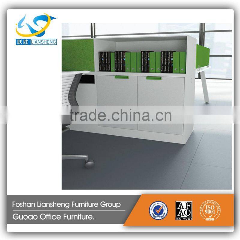 Luxury melamine panel pvc edge banding 4-seating staff work table KD-11b