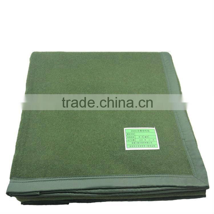 60% wool & 40%acrylic military blanket, camo army blanket, fleece blanket