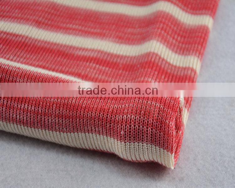 Jiufan Textile Knitted TR Span Fabric Striped Yarn Dyed Hacci Supplier