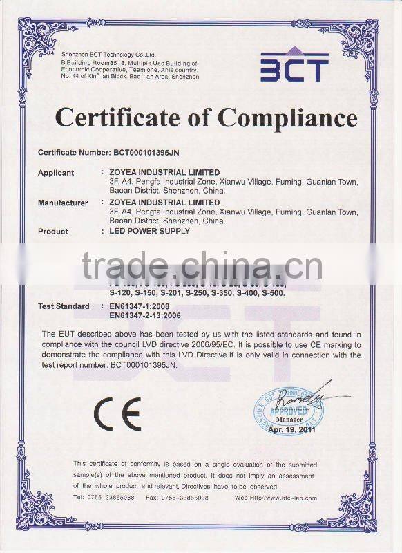 power supply 120w 150W 200W 250W 350W with CE&ROHS