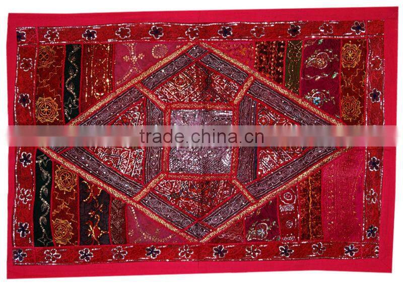 Handmade embroidered tree Wall Hangings tapestry