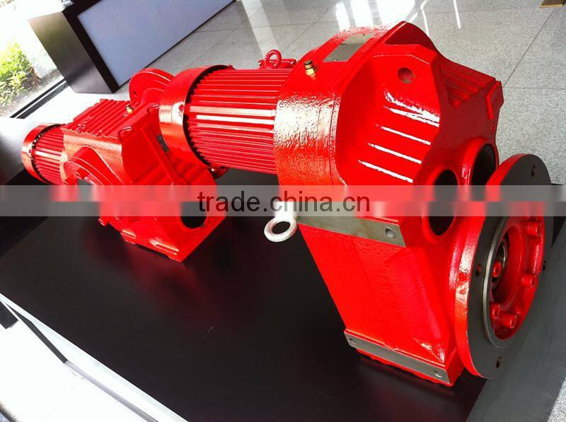 Good quality helical inline gearbox with electric motor