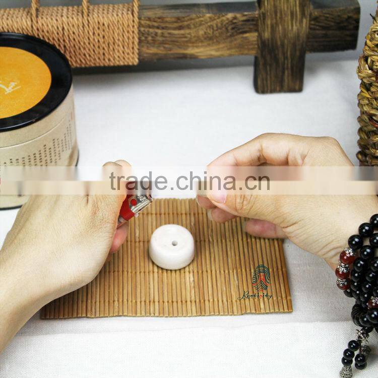 home decoration with fragrance tealight and incense stick and incense cone / two colors