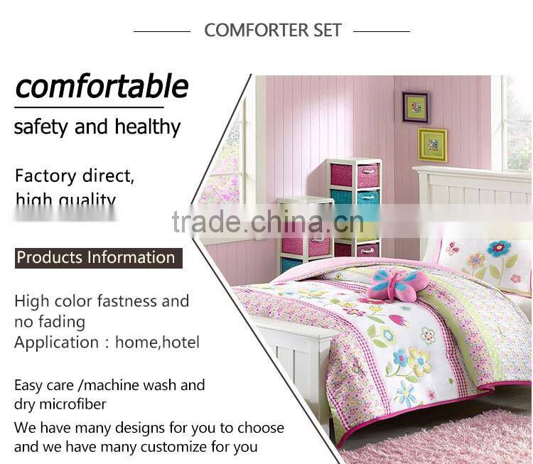 3D printed 100% polyester comforter set