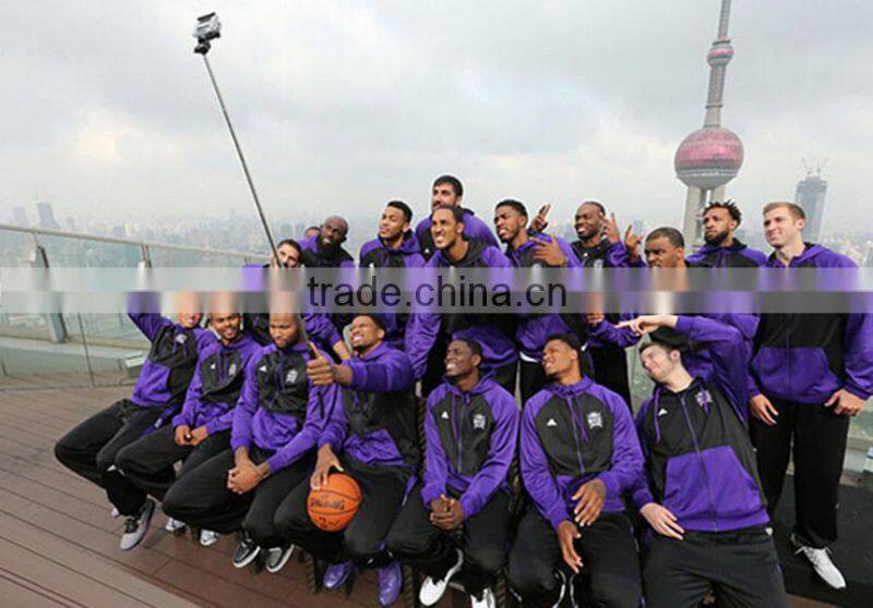 Self-Portrait Pole Extendable Handheld Wireless Bluetooth Selfie Monopod Bluetooth Stick with Built-in Remote Button For Phones