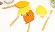 Travel products Creative leaf shape portable silicone wash gargle cup