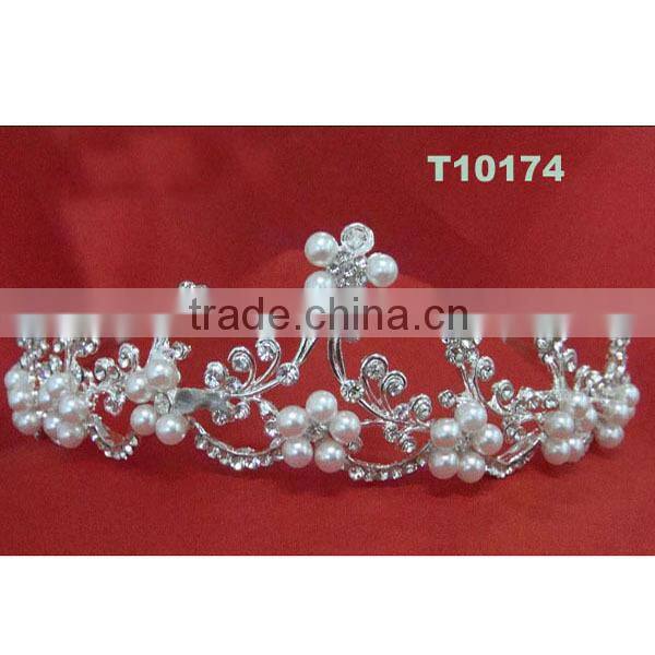 custom prom rhinestone pearl crowns tiaras