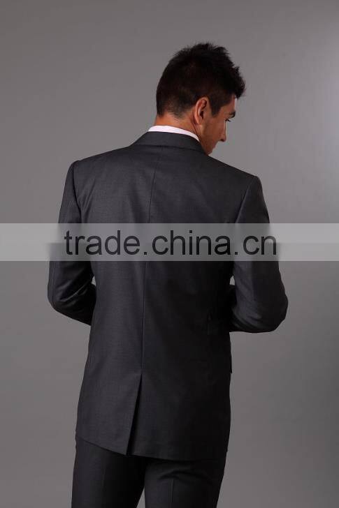 The Classic Wool and Cashmere Charcoal Grey Suit