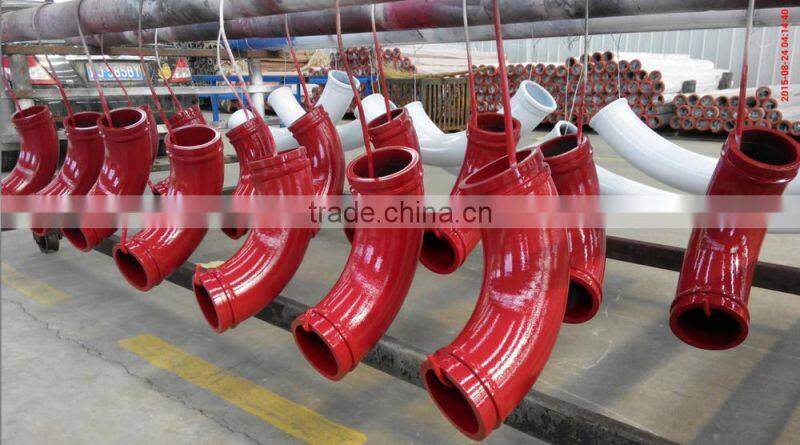 DN125 Concrete Pump Delivery Pipe Elbow(wear-resistant) with heat treatment