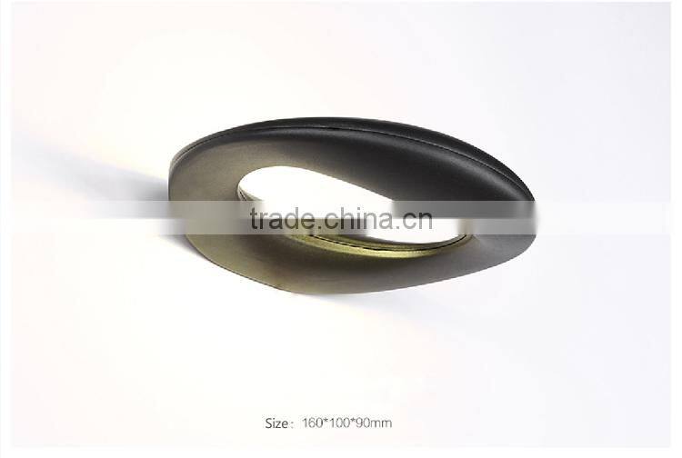 Black Color SMD5730 Iron LED Wall Lamps 6W Bedroom Wall Lamps