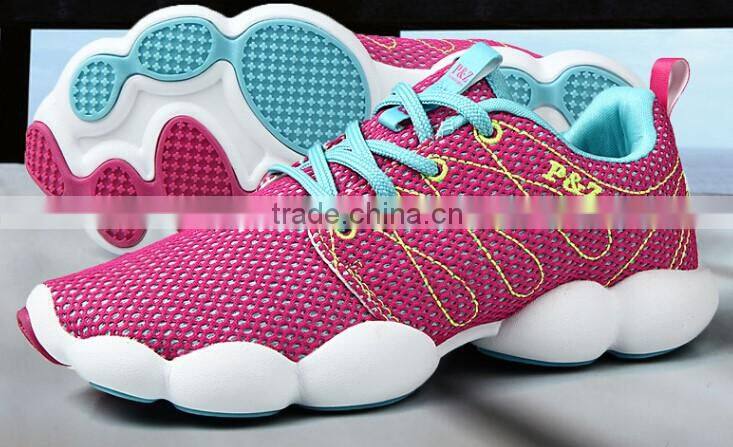 2016 fashion breathable running shoes lace-up sport shoes casual shoes