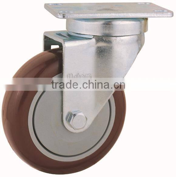 22 Series Double Ball Raceway Structure Top Plate Swivel PU industrial caster