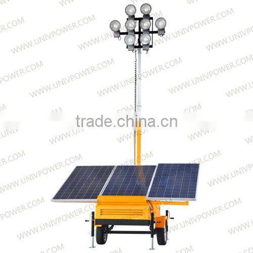 mobile solar light tower