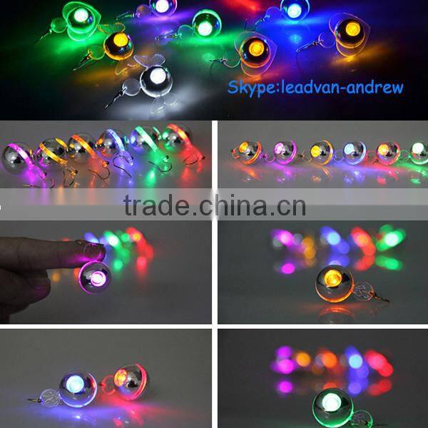 New Fashion Unix Light Up LED Studs Butterfly Nightclubs Stud Earrings