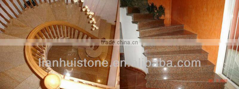 red granite stairs(steps)