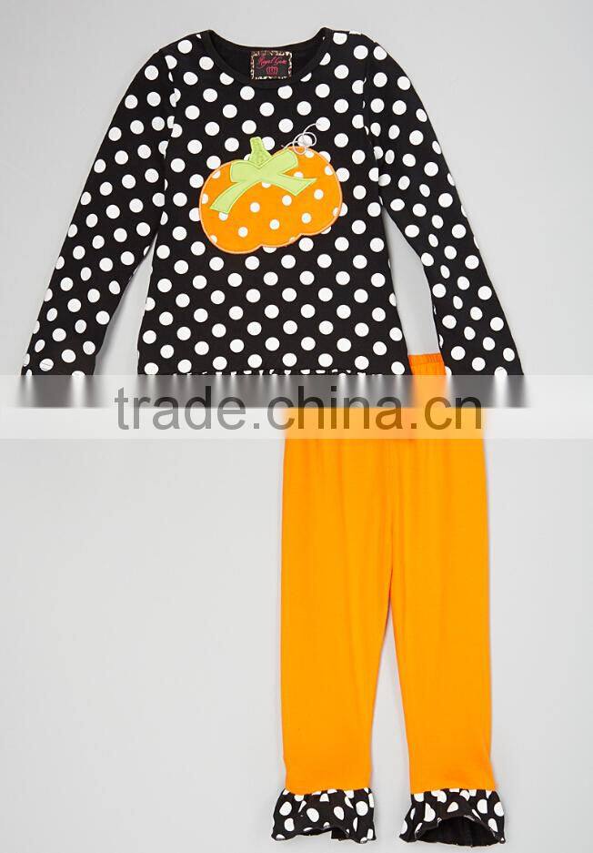 china Wholesale Christmas tree printing little girls boutique remake clothing sets fall winter clothing baby girls