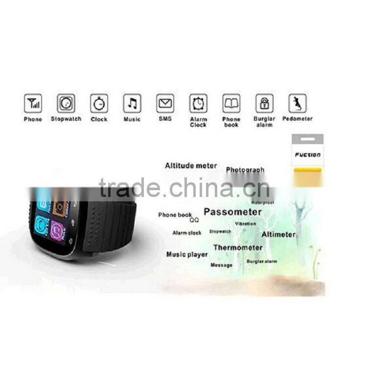 2015 hot and new products in China market smart watch with LED Display, romote control, Music Player for Mobile Phone