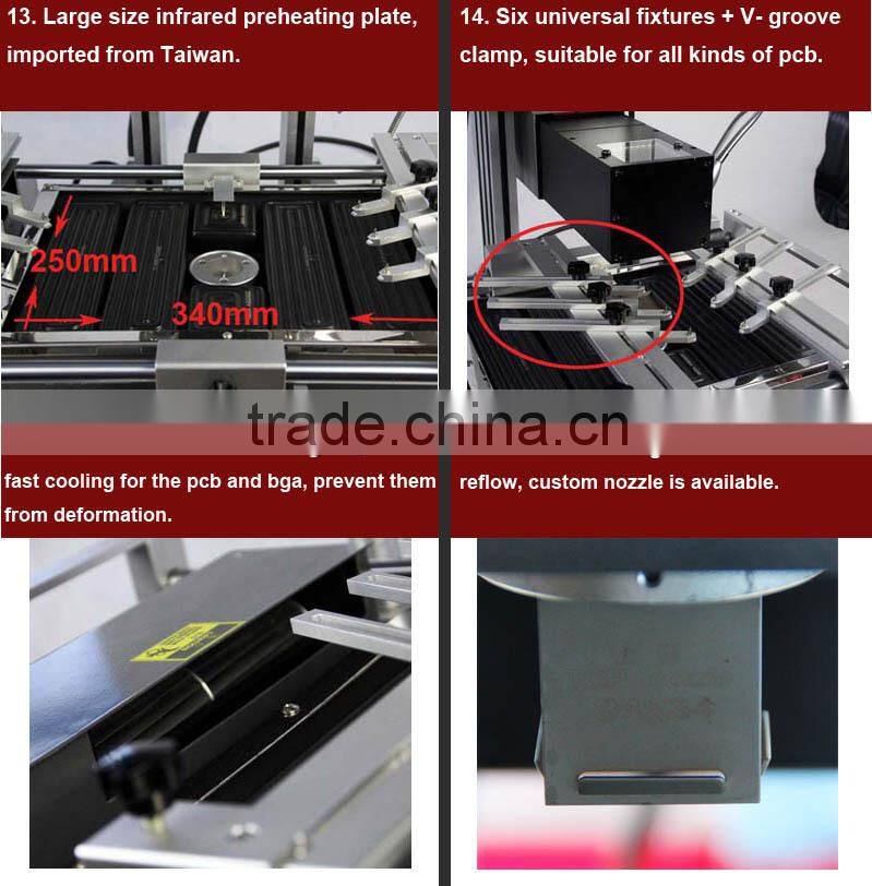 DINGHUA DH-A2 auto/ manual modes optical/ CCD camera lens/ bga vga repair machine for repair laptop and computer motherboards