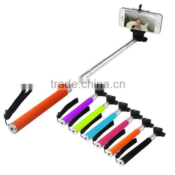 low price high quality Extendable Handheld Selfie Stick Monopod for Smartphone digital camera wireless Bluetooth Selfie Stick