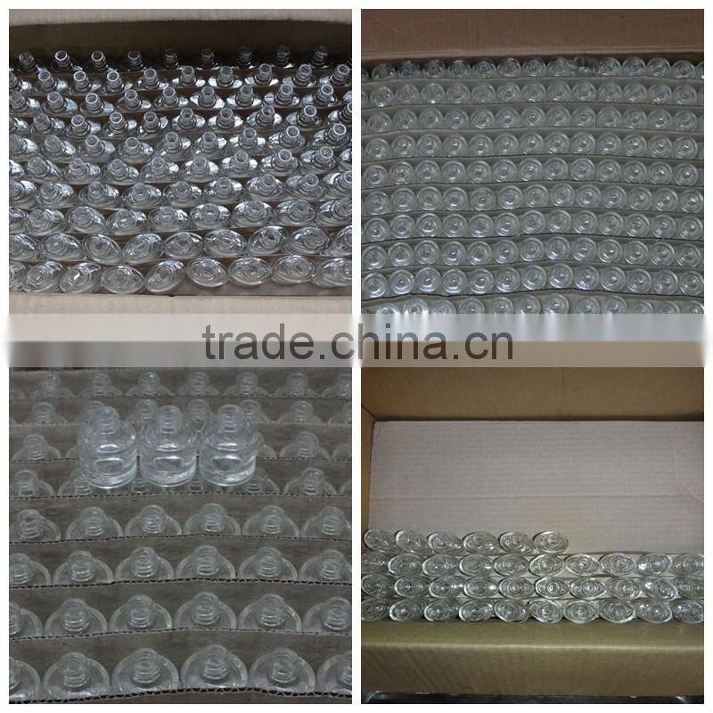 10ml round fancy clear glass nai polish bottle