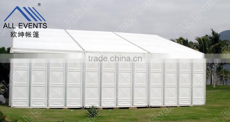 Outdoor clear span event tent with ABS walls
