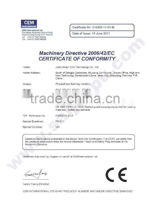 electric driven polyurethane spray foam injerction machine FD-2A