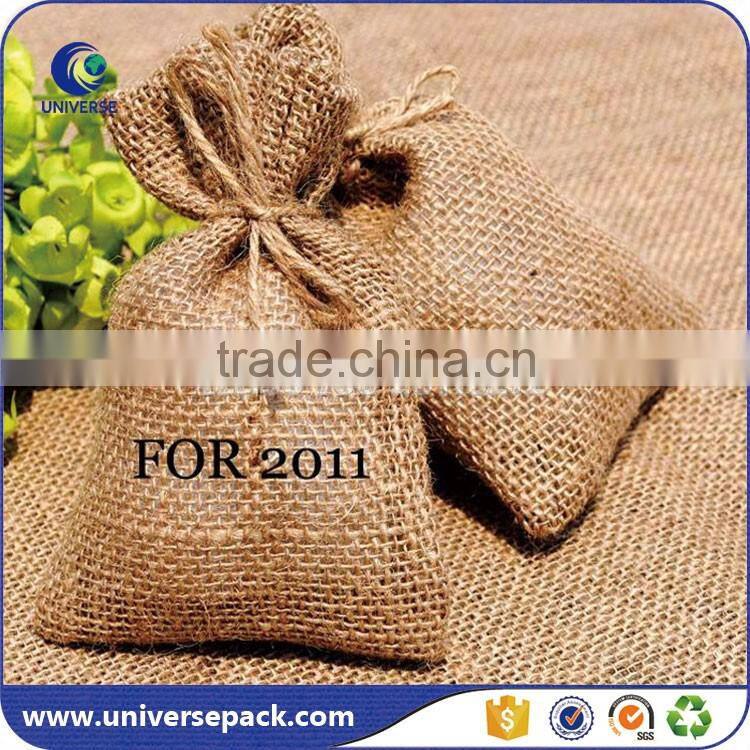 best price mini jute pouches for gift and jewelry packing