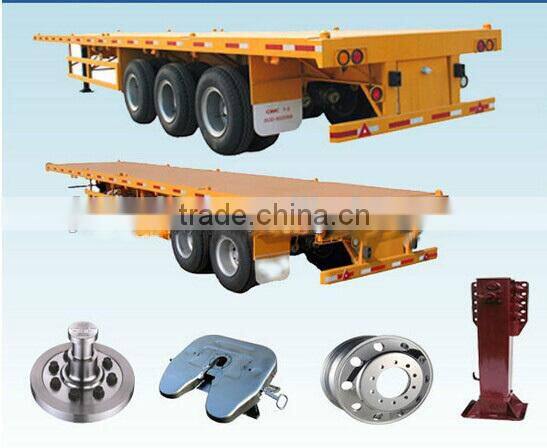 tri-axles 70ton lowbed gooseneck low loader trailer