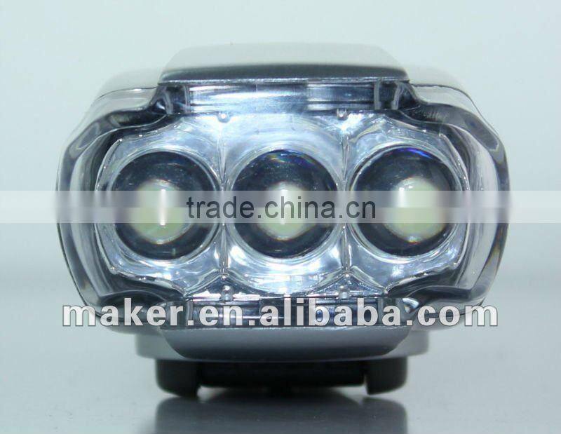 3 LED Cranking Dynamo Plastic Flashlight