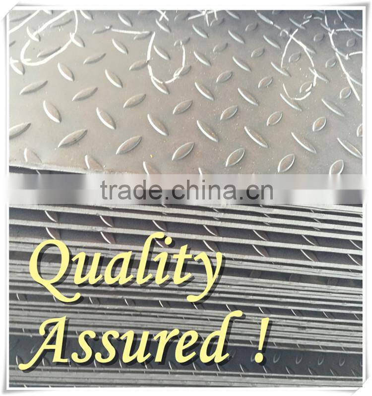 Q235B checkered plate steel grade q235b standard sizes low price mild steel plate