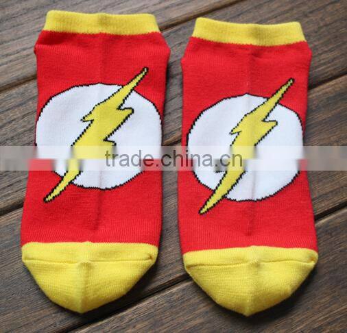 super hero series cool young man ankle socks cheap socks